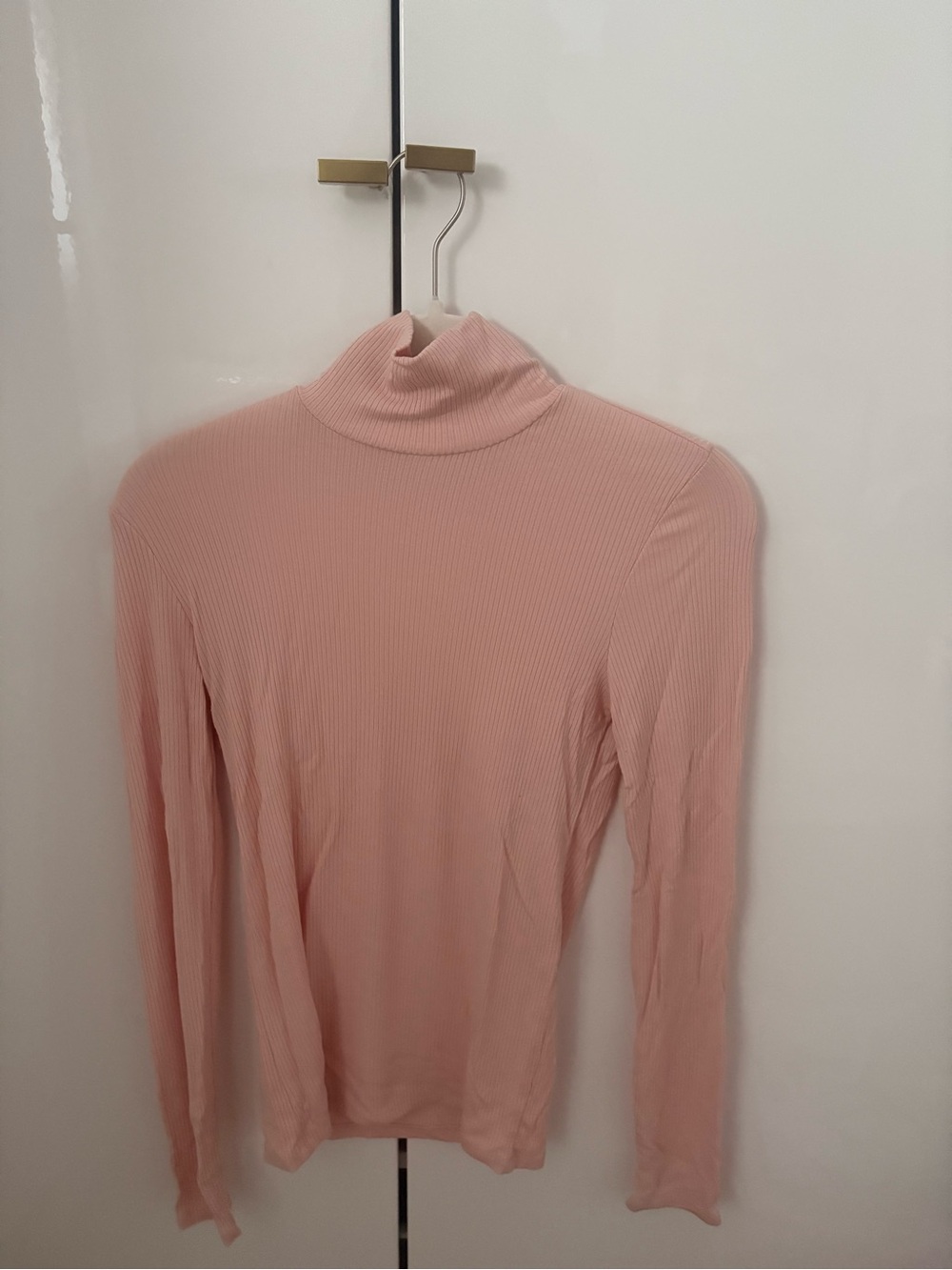 Wilfred Dusty Pink Ribbed Mock Neck Top